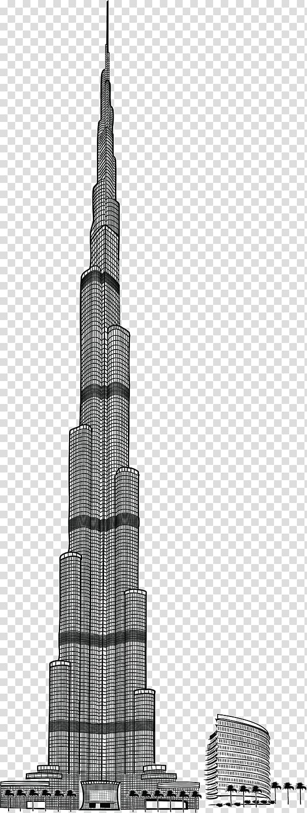 Burj Khalifa illustration, Burj Khalifa Drawing, Burj Khalifa Pic transparent background PNG clipart