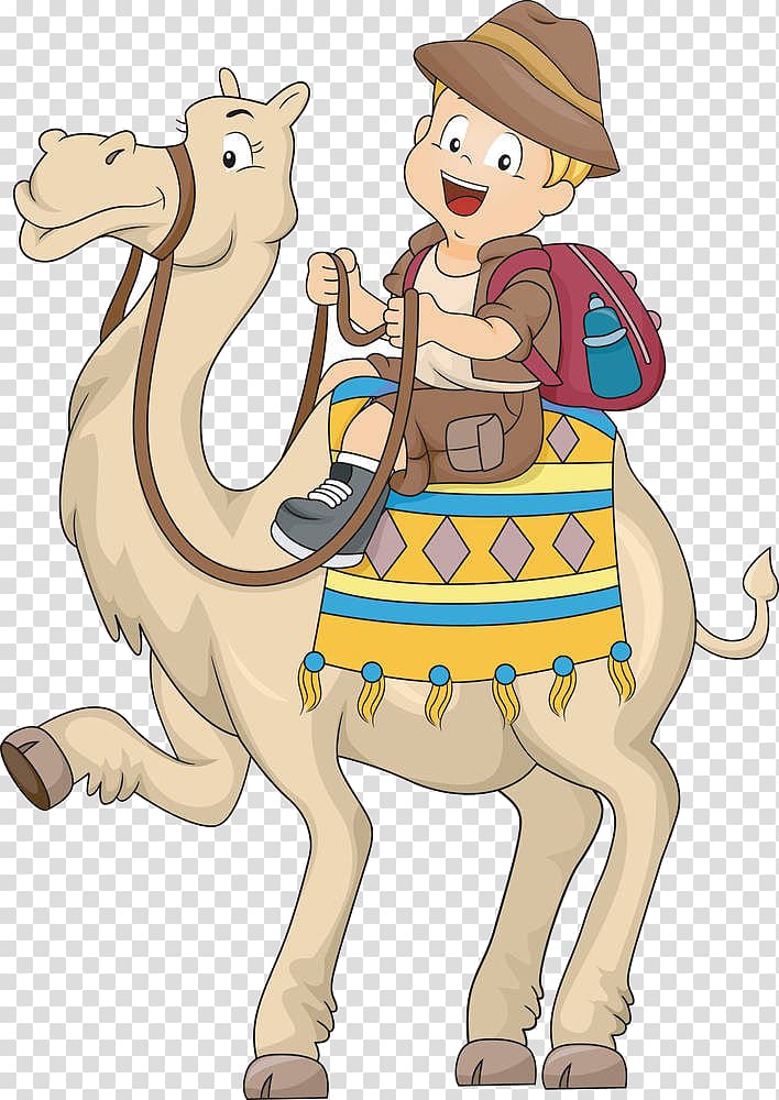 Bactrian camel Cartoon , Cartoon camel boy transparent background PNG clipart