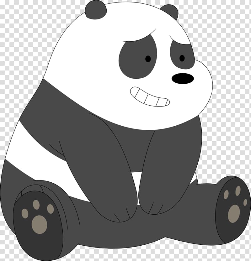 We Bare Bears Panda Bear smiling illustration, Giant panda Polar bear StirFry Stunts, We Bare Bears Grizzly bear, polar bear transparent background PNG clipart
