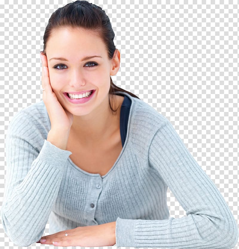 smiling woman holding her cheek, Lawrence Endodontics Dentistry Patient, Smiling woman transparent background PNG clipart
