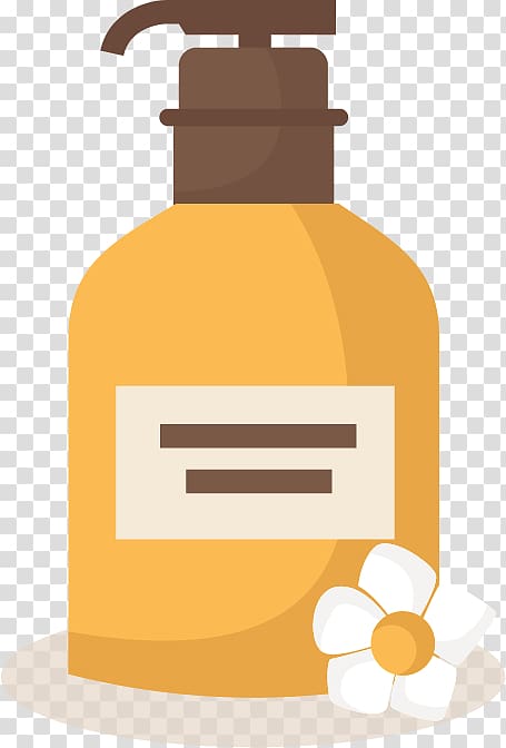 Massage Spa Material Icon, Yellow bottle transparent background PNG clipart