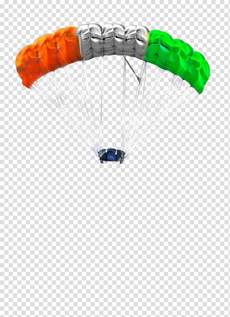 red, white, and green parachute, Flag of India August 15 Desktop , India transparent background PNG clipart