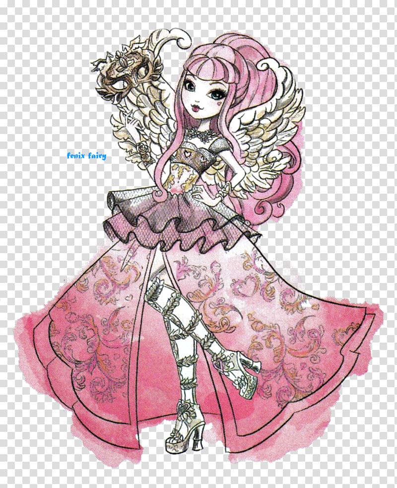 Ever After High: Thronecoming Reusable Sticker Book YouTube Character Doll, cupid transparent background PNG clipart