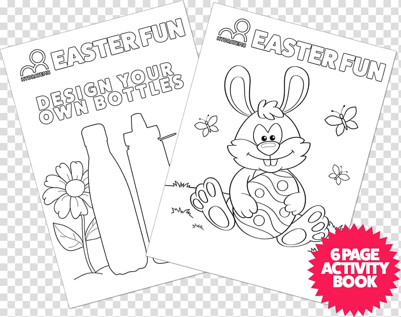 Paper Sketch Illustration Line art, Easter Kindergarten Writing Book transparent background PNG clipart
