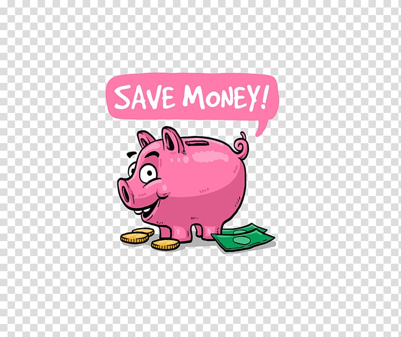 Money Saving Piggy bank , Cartoon piggy banks transparent background PNG clipart