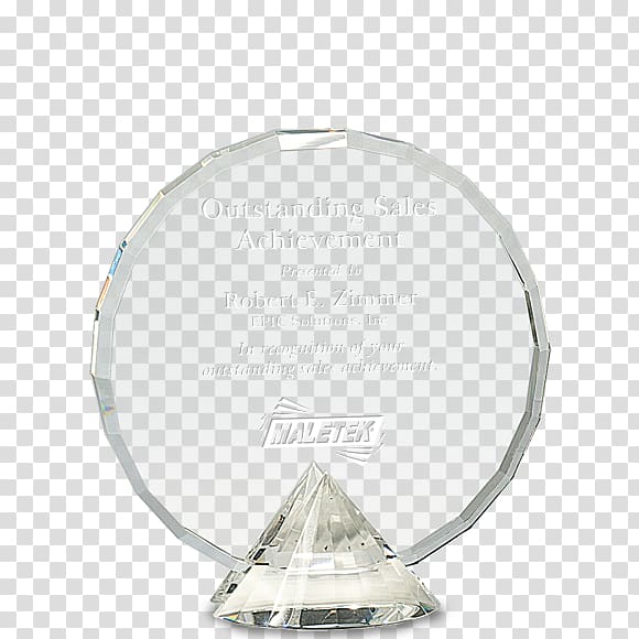 Award Commemorative plaque Crystal Trophy Engraving, glass trophy transparent background PNG clipart
