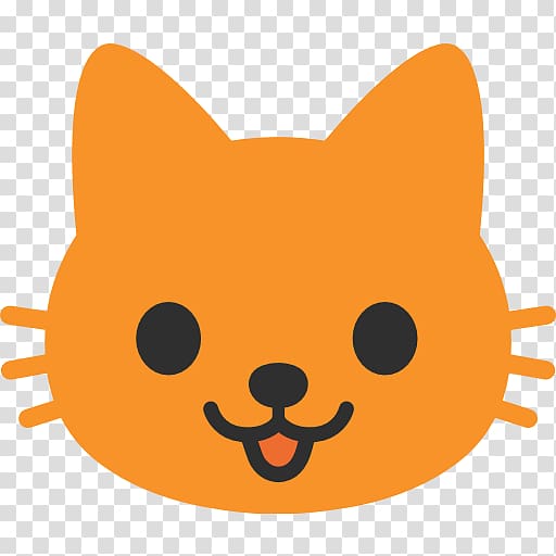 Black cat Kitten Emoji Sticker, butterfly cute cat head transparent background PNG clipart