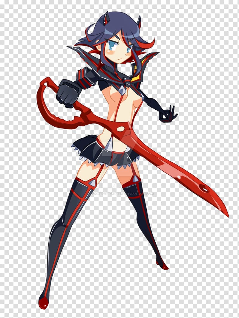 Ryuko Matoi Anime Illustration, Kill la kill transparent background PNG clipart