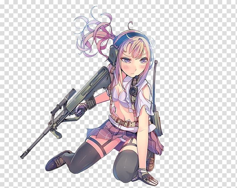 Firearm Steyr AUG Anime Gun Art, Anime soldier transparent background PNG clipart
