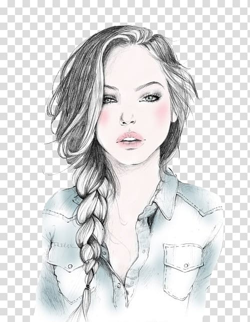Drawing Sketch Art Woman, Imagine transparent background PNG clipart