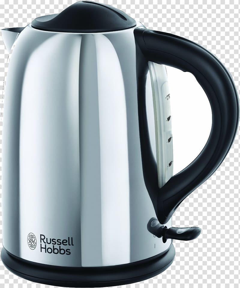 Kettle Russell Hobbs Small appliance Kitchenware Toaster, kettle transparent background PNG clipart