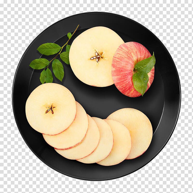 Yantai Apple Fuji Merienda, Apple slices transparent background PNG clipart