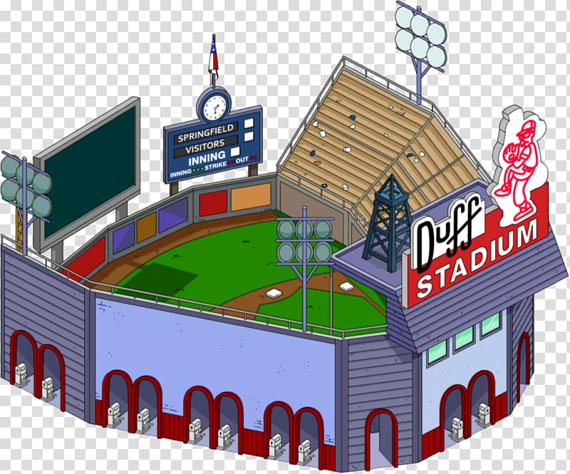 The Simpsons: Tapped Out Ned Flanders War Memorial Stadium Duffman, escalator transparent background PNG clipart