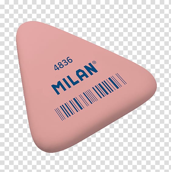 Eraser Milan Paper Natural rubber Plastic, eraser transparent background PNG clipart
