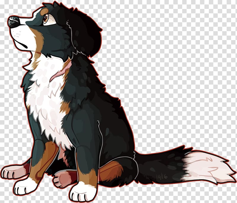 Bernese Mountain Dog Dog breed, lonely Bernese mountain dog transparent background PNG clipart