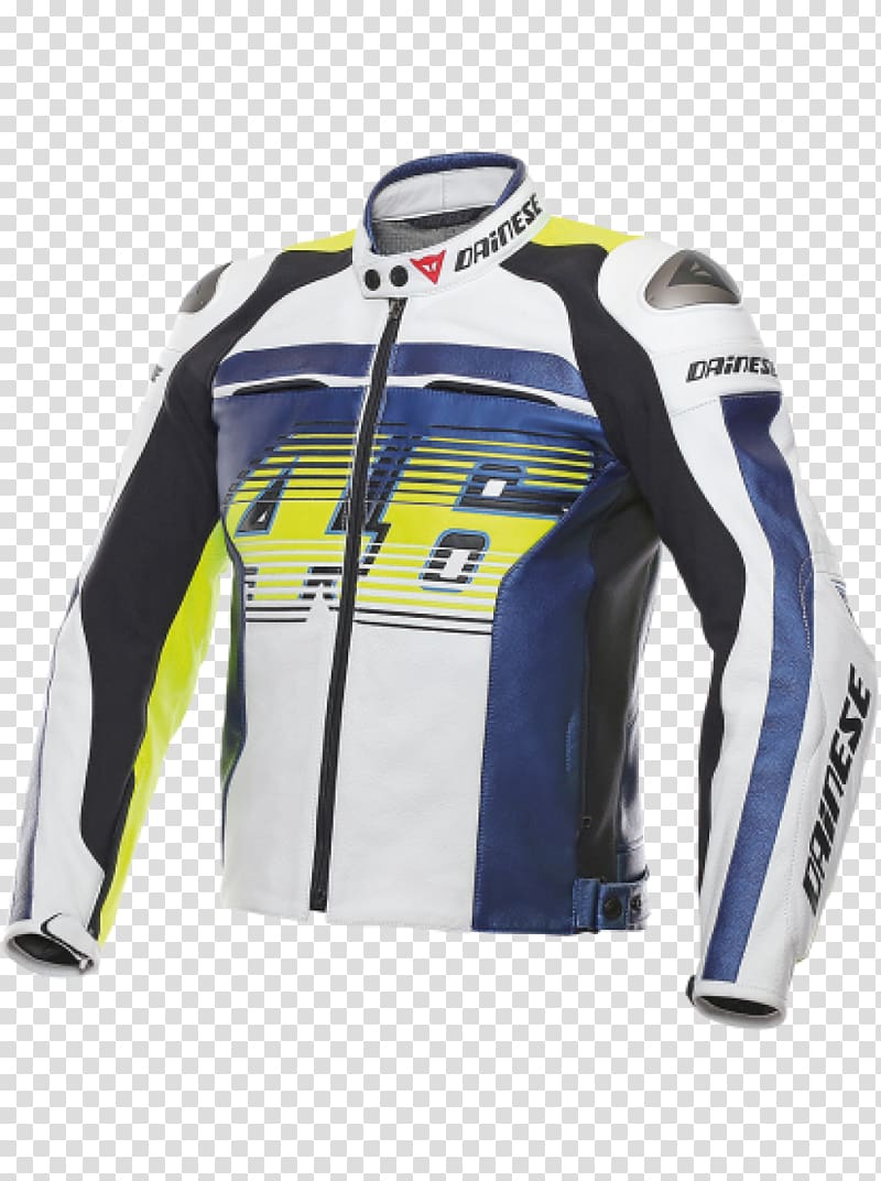 Dainese Leather jacket Motorcycle, valentino rossi transparent background PNG clipart