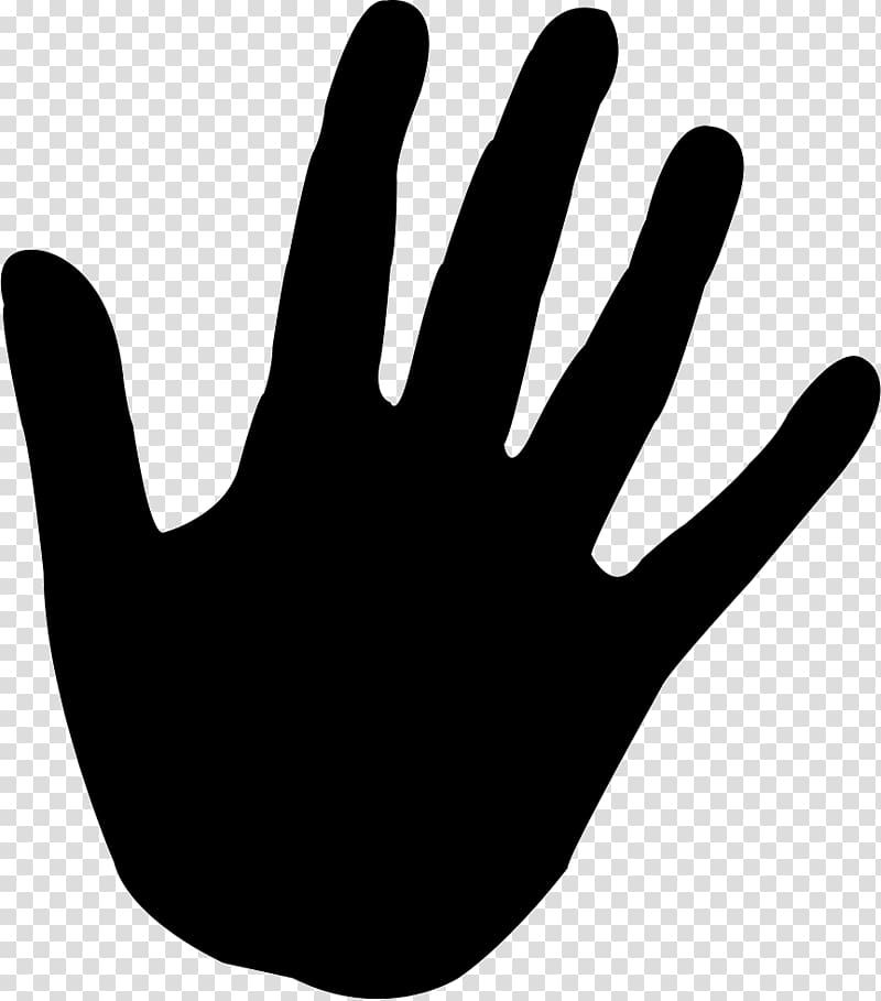 open hand silhouette png