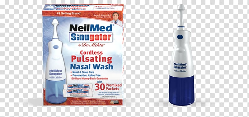 Nasal irrigation NeilMed Nose Paranasal sinuses Saline, Nasal Irrigation transparent background PNG clipart