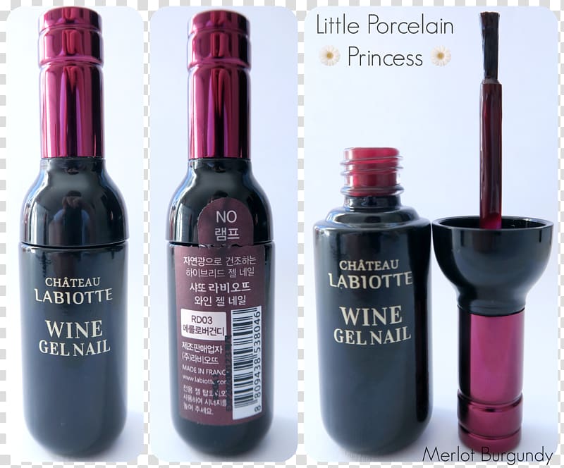 Château Labiotte Wine Lip Tint Glass bottle, wine transparent background PNG clipart