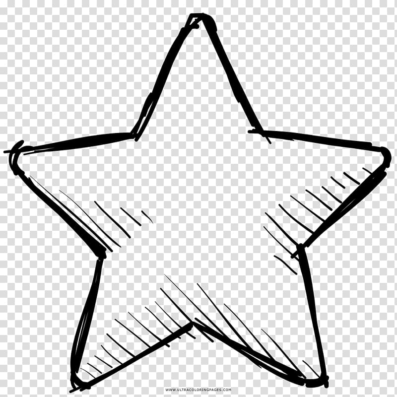 Drawing Star Coloring book , color pages transparent background PNG clipart
