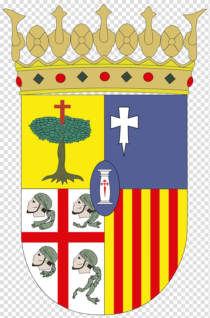 Province of Zaragoza Kingdom of Aragon Coat of arms of Aragon Coat of arms of the Crown of Aragon Escutcheon, others transparent background PNG clipart