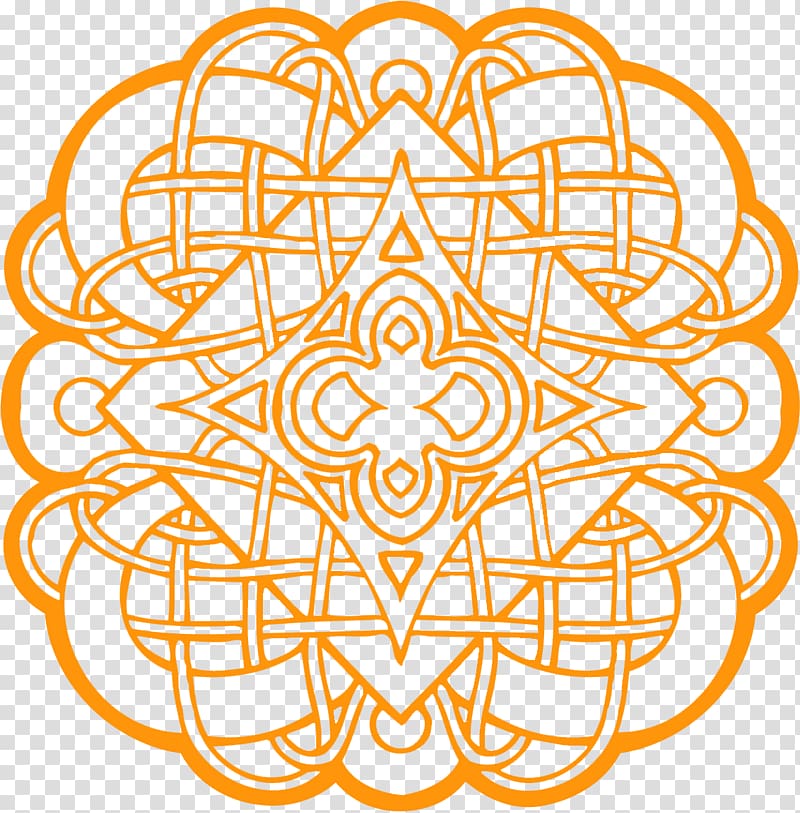 Coloring book Celtic knot Celts Mandala, design transparent background PNG clipart