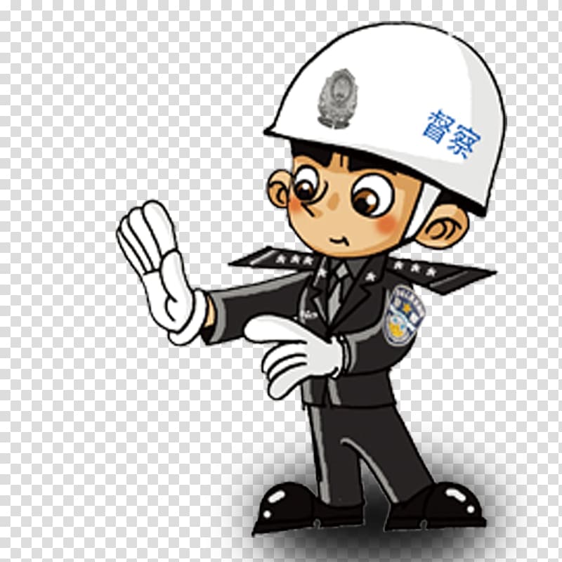 Police officer Cartoon , Reach out to the police transparent background PNG clipart