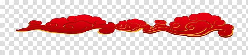 Cloud , Red clouds decorative pattern transparent background PNG clipart