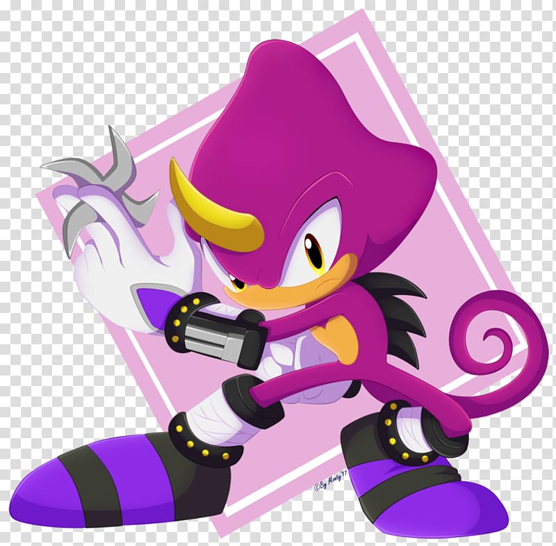 Espio the Chameleon Chameleons Knuckles\' Chaotix Sonic Heroes Tails, others transparent background PNG clipart