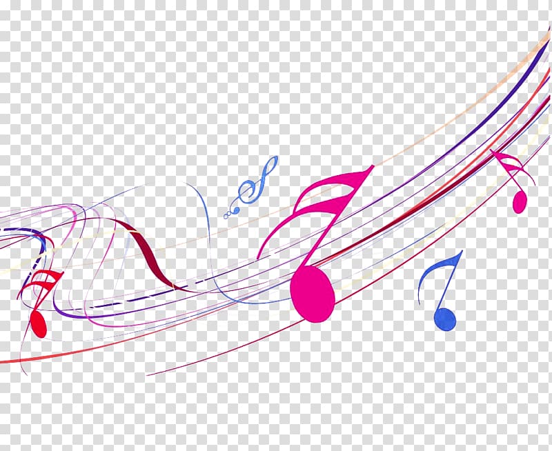 music notes , Musical note Melody, Color notes transparent background PNG clipart
