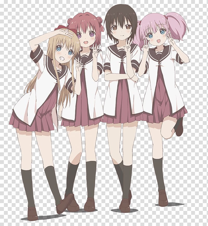 YuruYuri Anime Manga Television show, Anime transparent background PNG clipart