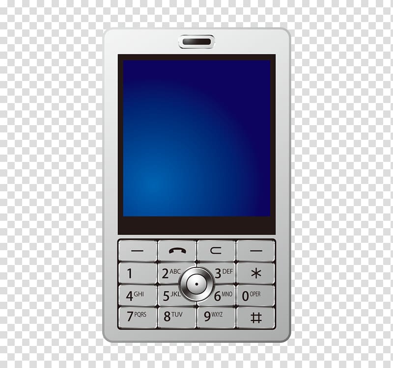 Feature phone Smartphone Mobile phone, realistic retro phone transparent background PNG clipart