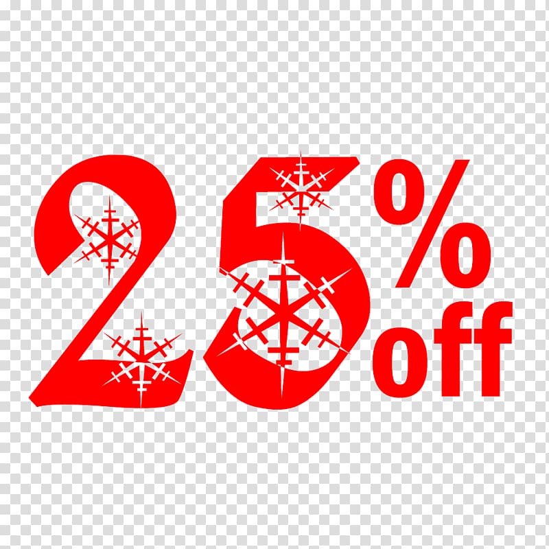 Snow Christmas Sale 25% Off Discount Tag., others transparent background PNG clipart