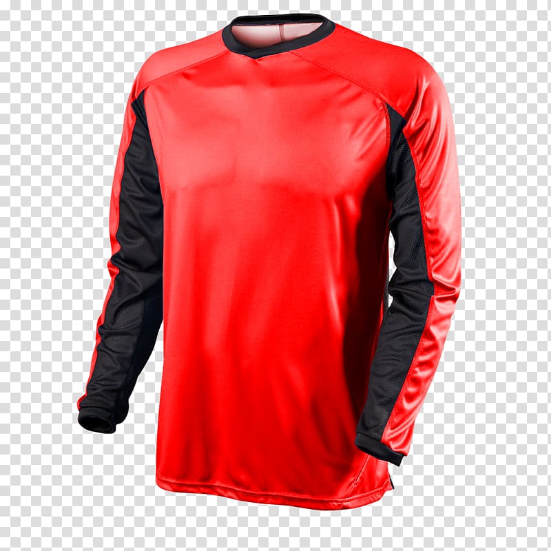 Long-sleeved T-shirt Long-sleeved T-shirt Jersey Uniform, cycling jersey transparent background PNG clipart