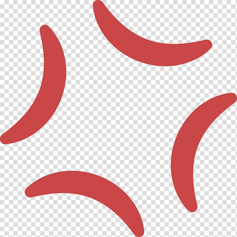 Red Angry Anime Mark Illustration Anger Manga Iconography Anime Symbol 