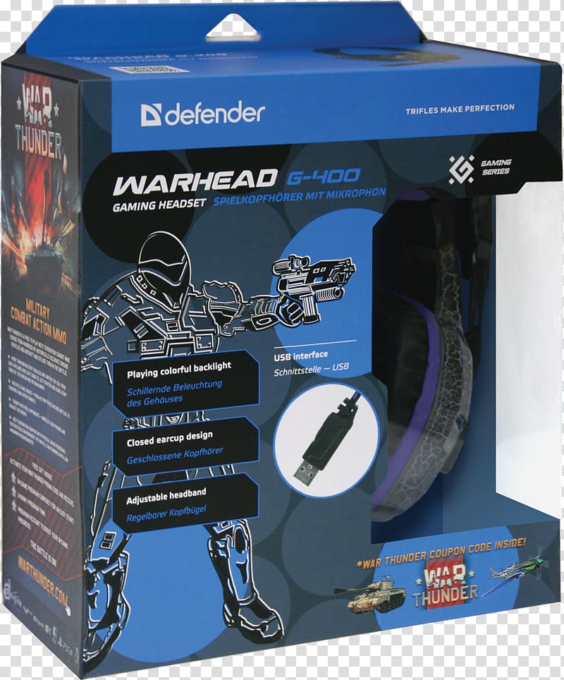 Defender Crysis Warhead Headset Computer Software USB, USB transparent background PNG clipart