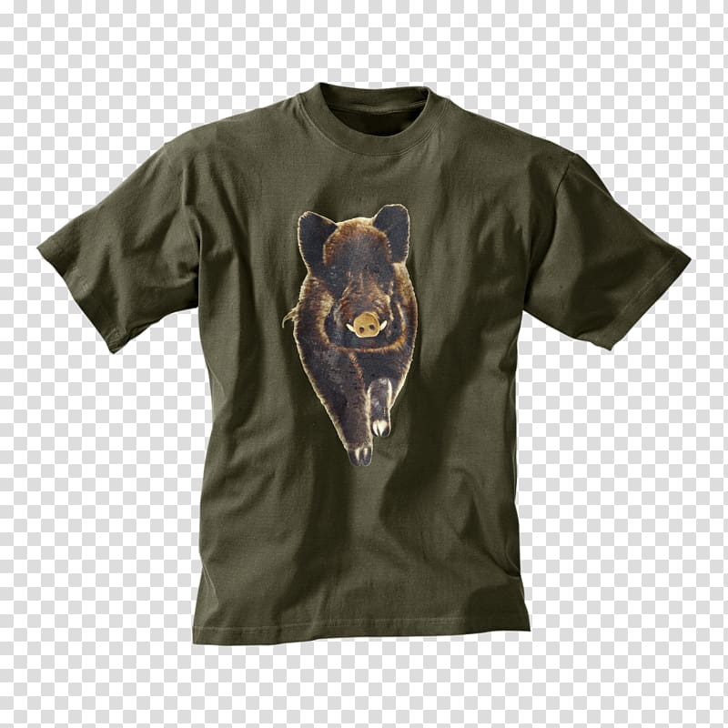 T-shirt Wild boar Clothing Hunting Game, boar transparent background PNG clipart