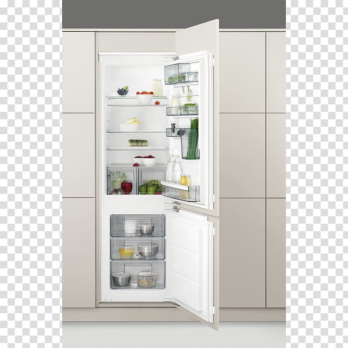 AEG SCB61824LF Refrigerator-Freezer, White Heureka.sk Freezers, refrigerator transparent background PNG clipart