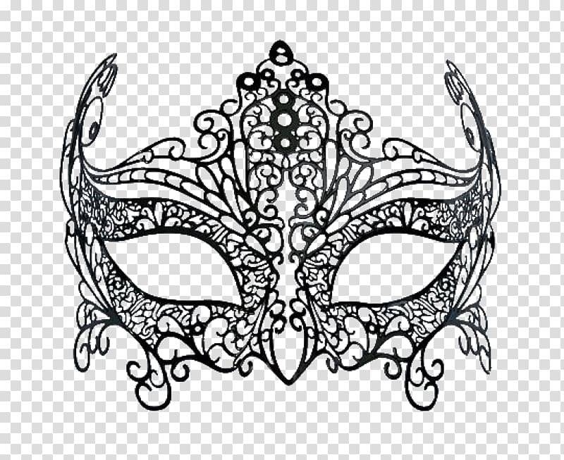 Masquerade ball Mask Filigree Costume Party, mascara de carnaval transparent background PNG clipart
