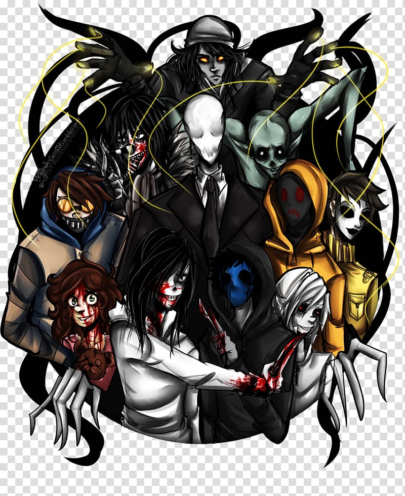 Slenderman Creepypasta Laughing Jack Jeff the Killer, Cartucho transparent background PNG clipart