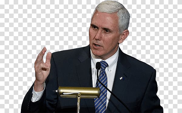 man in black suit jacket, Mike Pence Speaking transparent background PNG clipart