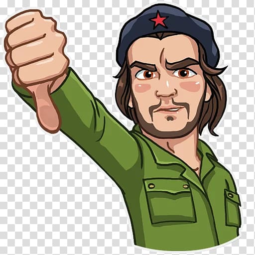 Che Guevara Sticker Telegram Headgear , che guevara transparent background PNG clipart