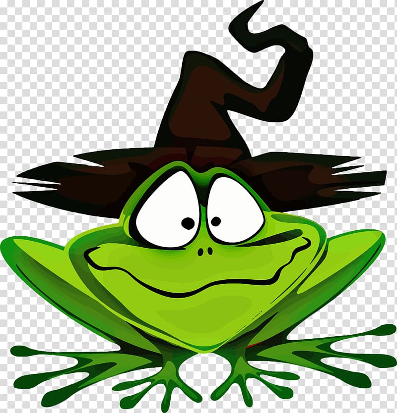 frog adventure Halloween , Frog with a hat transparent background PNG clipart