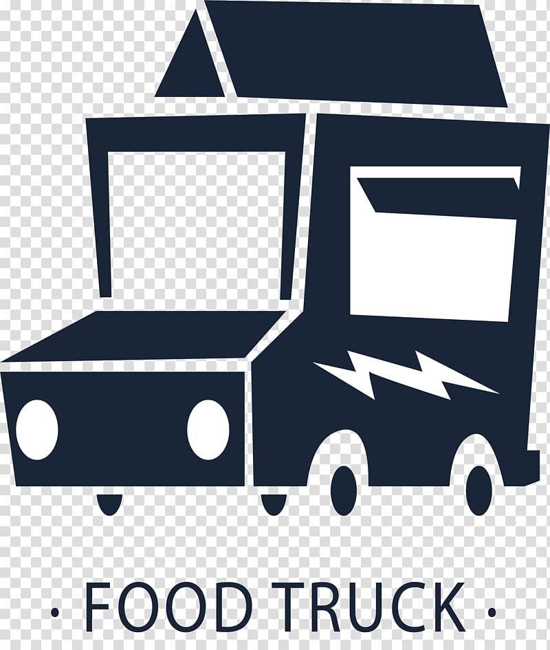 Fast food Hamburger Mexican cuisine Breakfast Food truck, Dark blue fast food car transparent background PNG clipart