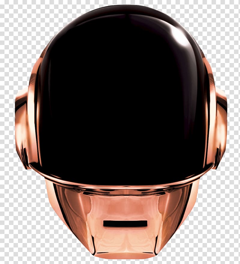 gold helmet illustration, Daft Punk Copper Helmet transparent background PNG clipart