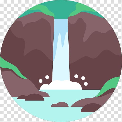 Computer Icons Landscape, waterfall transparent background PNG clipart