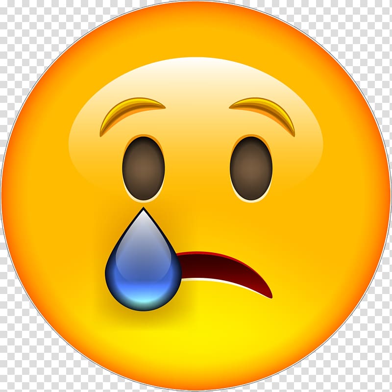 Smiley Emoticon Crying Tears Emotion, smiley transparent background PNG ...