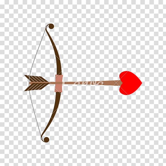 Bow and arrow Valentine\'s Day Cupid, arrow bow transparent background PNG clipart