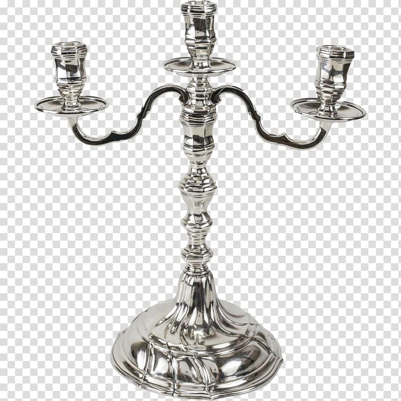 Sterling silver Holloware Candelabra Colored gold, silver transparent background PNG clipart