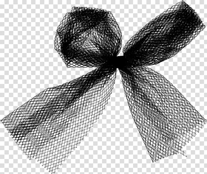 Bow tie Knot 0, Lace black transparent background PNG clipart